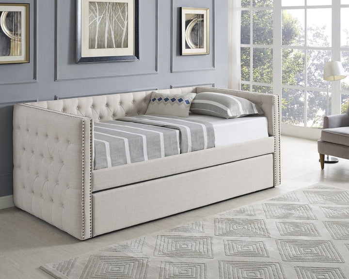 Trina Trundle Day Bed    Black or Cream
