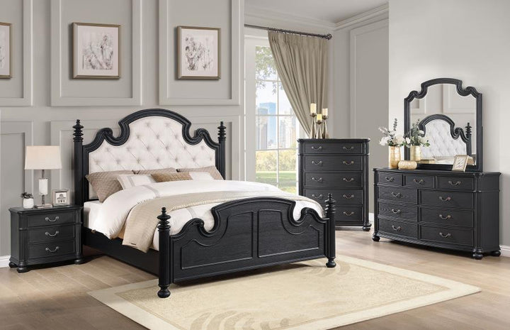 Celina 5-Piece Queen Bedroom Set in Black King or Queen  Coaster25