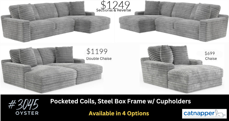 3045 OYSTER Sectional or Double Chaise or Chase
