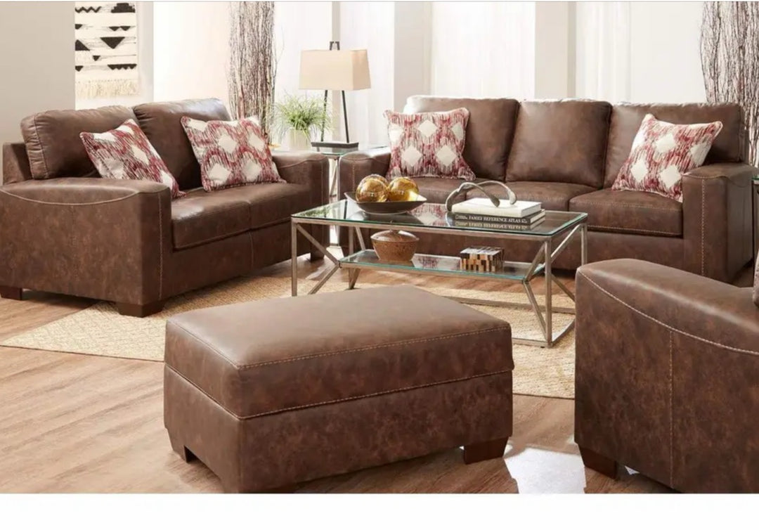 Saddle -Living Room Sofa and Loveseat Combo