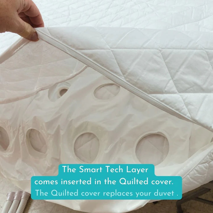 Smartduvet warm or cool air circulation technology