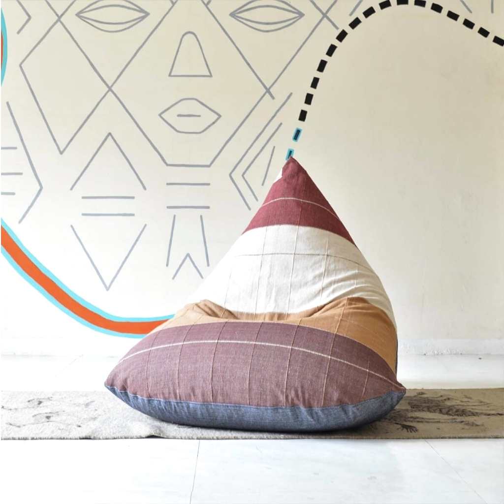 Bean Bag Chair Cover (Without Filling) | Tiramisu