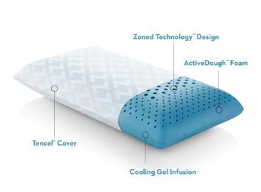 QUEEN PILLOW with ZONED ACTIVE DOUGH GEL - by Malouf